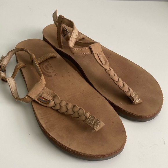 Rainbow Braided Toe Sandal Size XL 8.5 - Picture 2 of 9